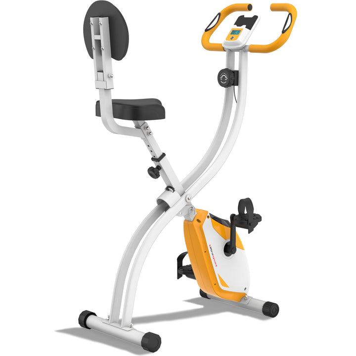 Ultrasport F-Bike, Faltbarer Heimtrainer, Hometrainer mit LCD Trainingscomputer,8 Widerstandstufen,