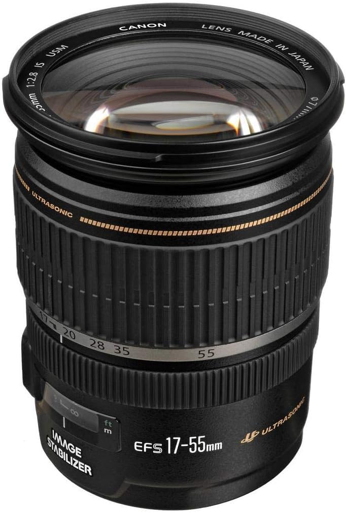 Canon EF-S 17-55mm F2.8 IS USM Objektiv (77mm Filtergewinde) schwarz Standardausführung Single, Stan