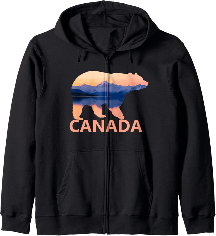 Kanada Bär Grizzly Souvenir Kapuzenjacke