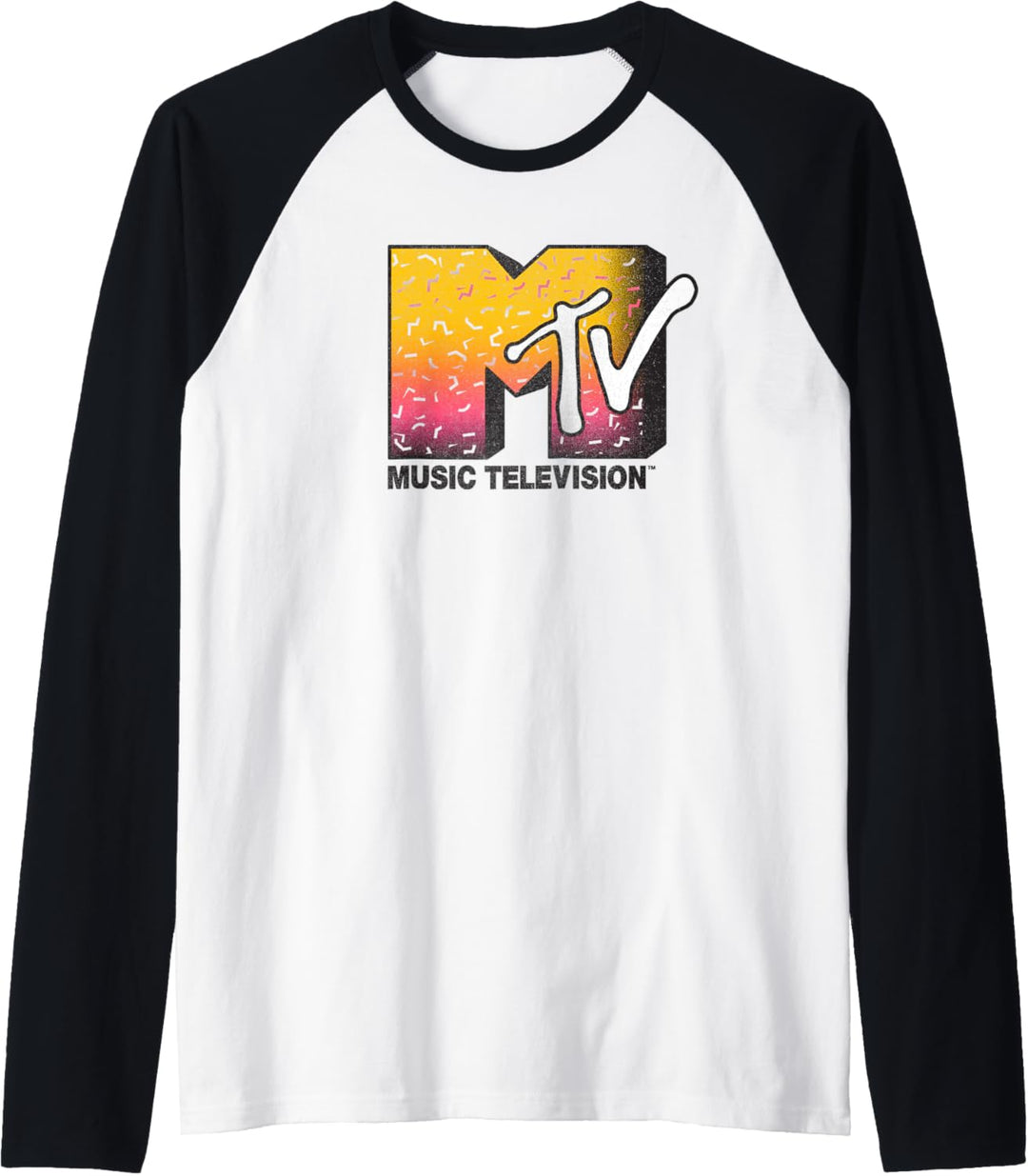 MTV Festive Ombre Bold Logo Raglan