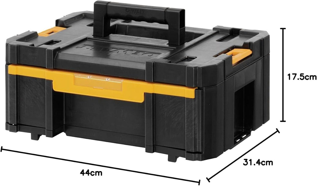DeWalt Tstak III Transportbox, stabelbare Werkzeugbox (Schubladen-Box mit 6 zusätzlichen Inset-Boxen