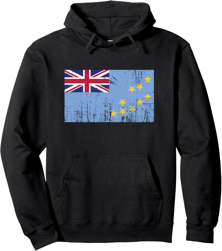 Tuvalu Flagge-Fahne Geschenk Fussball-Fan Sport Pullover Hoodie