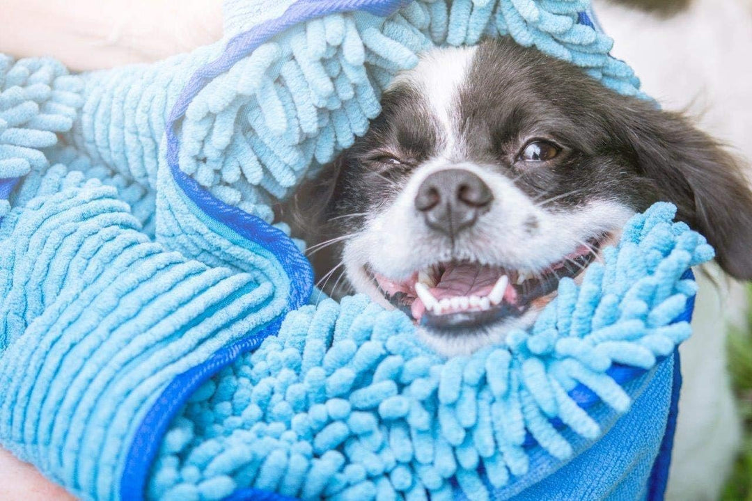 Tuff Pupper Schnelltrocknendes Handtuch für Hunde | Ultra saugfähiges Mikrofaser-Shammy | Extra gros