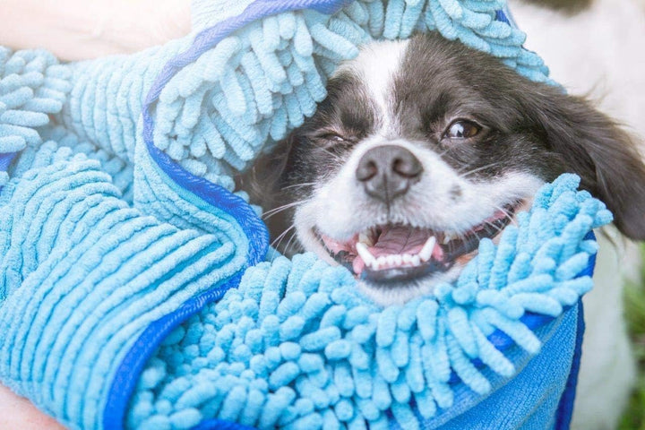 Tuff Pupper Schnelltrocknendes Handtuch für Hunde | Ultra saugfähiges Mikrofaser-Shammy | Extra gros