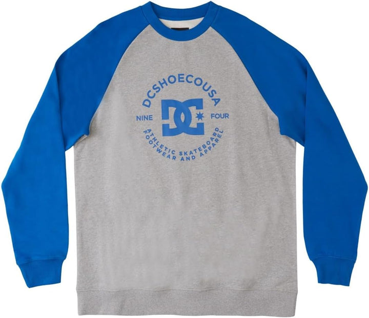 DC Shoes Herren Dc Star Pilot Raglan Crew Sweatshirt M Heather Grey/Turkish Sea, M Heather Grey/Turk