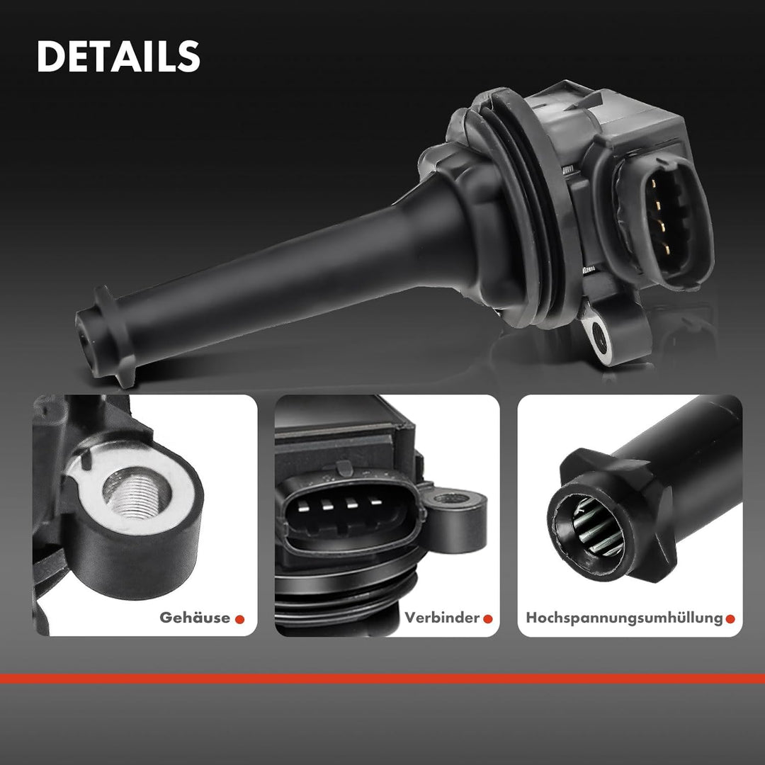 Frankberg 5x Zündspule Zündmodul Kompatibel mit C70 I 2.0L-2.5L 1998-2005 S60 I 2.4L-T5 2000-2009 S8