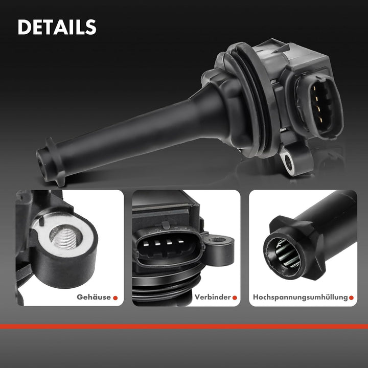 Frankberg 5x Zündspule Zündmodul Kompatibel mit C70 I 2.0L-2.5L 1998-2005 S60 I 2.4L-T5 2000-2009 S8