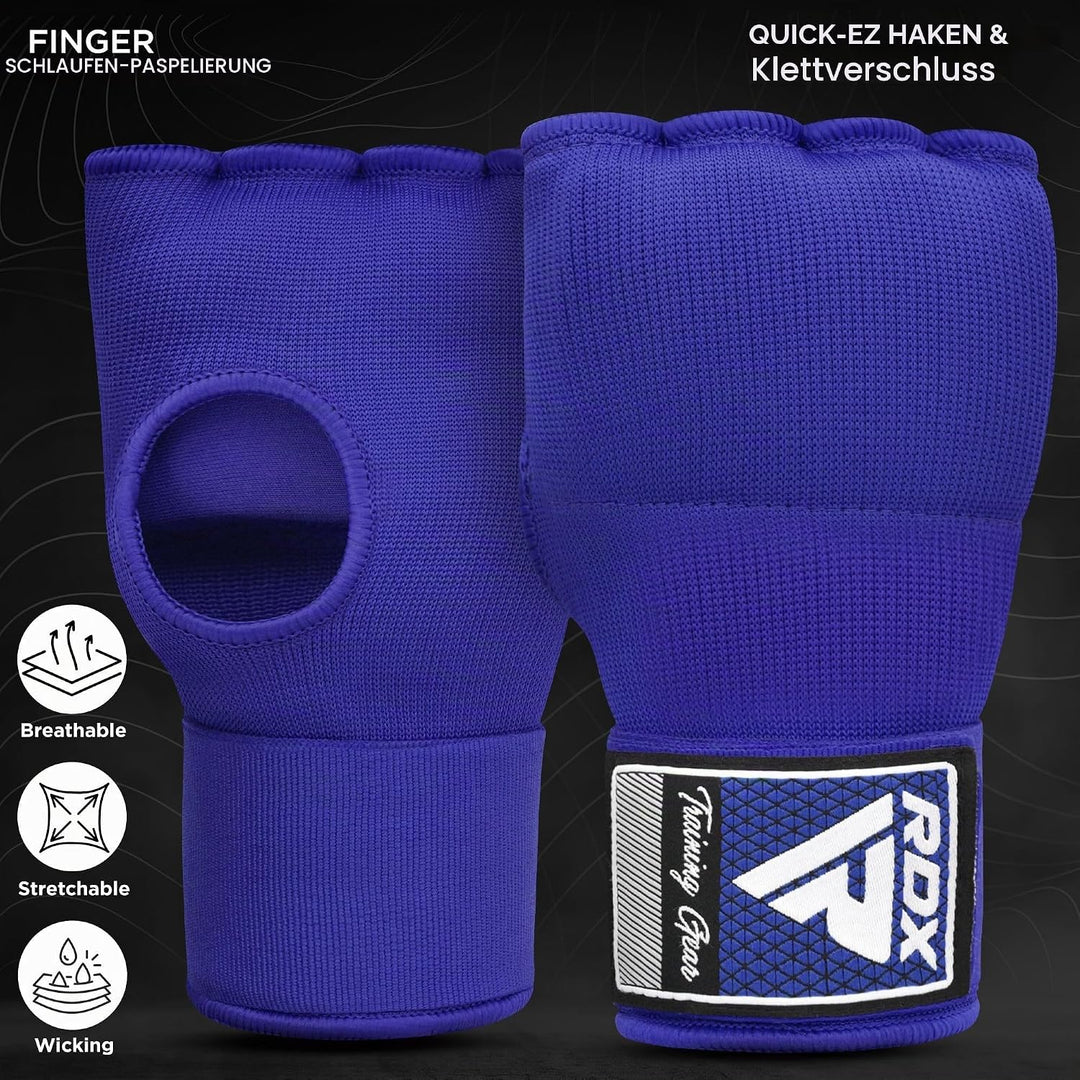 RDX Gel Innenhandschuhe Boxen MMA Muay Thai Training, Elastisch Boxbandagen 100cm Lang Handgelenkban