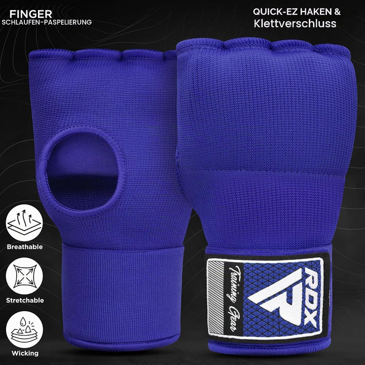 RDX Gel Innenhandschuhe Boxen MMA Muay Thai Training, Elastisch Boxbandagen 100cm Lang Handgelenkban