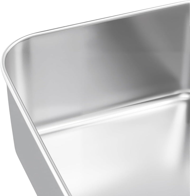 SINJEUN 4er Set Kastenform Edelstahl, 22 x 14,5 x 5,5 cm Rechteckig Edelstahl Brotbackform Kasten, T