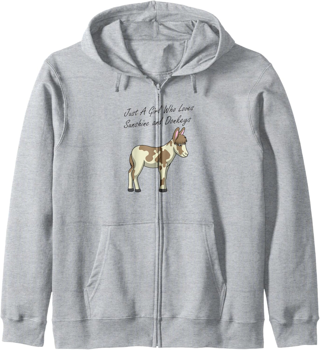 Ein Mädchen mag Esel Nettes Baby Esel Kapuzenjacke