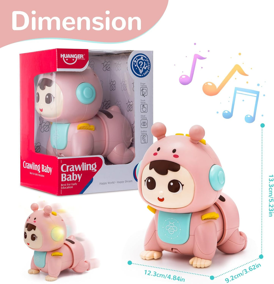 Musik Licht Krabbelnde Baby Spielzeug Bauchlage Musikalische Sensorik Spielzeug Tummy Time Toys für
