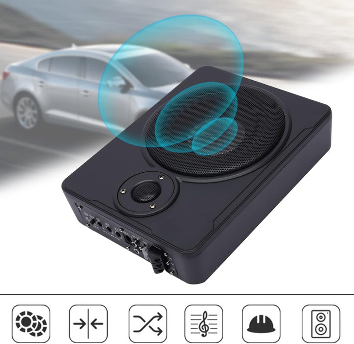 12v 600 Watt Aktiv Untersitz-subwoofer Auto Bassreflex Aktivsub Mit Kabelset DHL