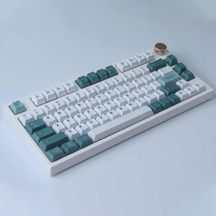 Sunzit PBT Keycaps 100 Tasten Cherry Profile Dye Sublimation Botanische Tastenkappen für ISO/ANSI-La