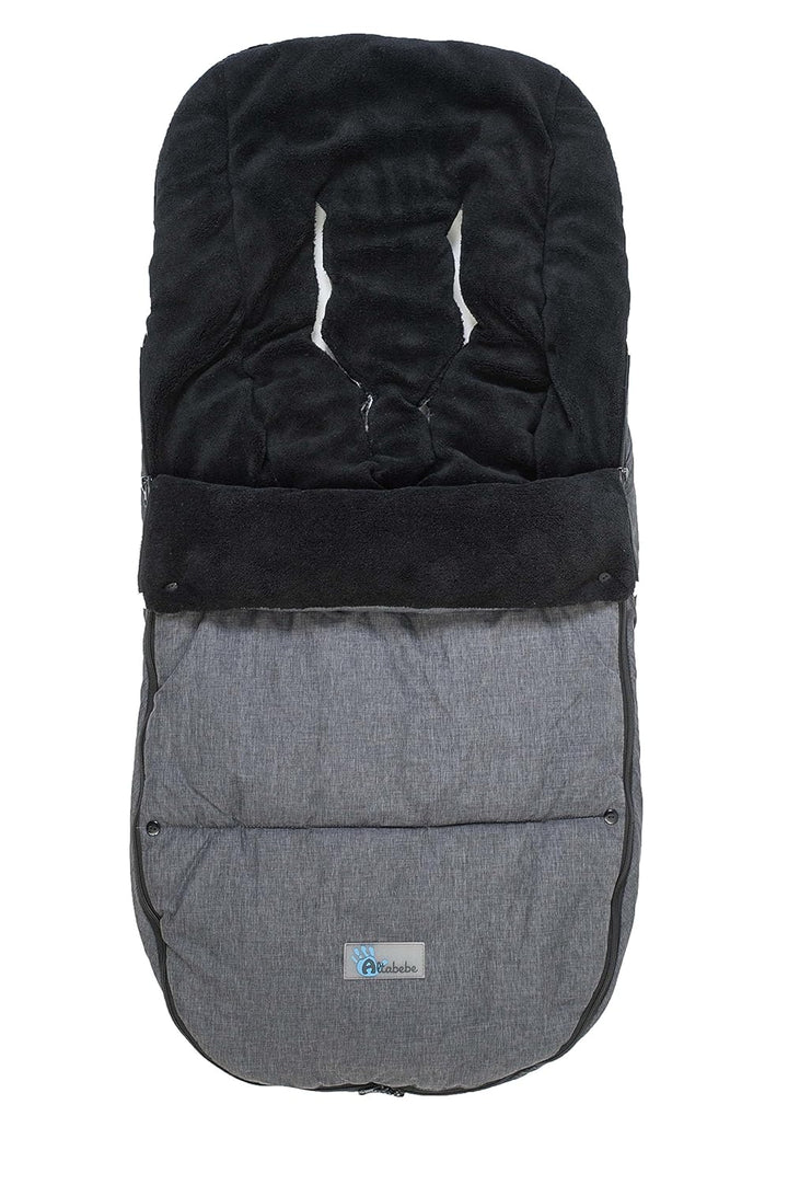 Altabebe AL2280P-01 Winterfusssack Travel geeignet für Bugaboo und Joolz, dunkelgrau/schwarz, dunkel
