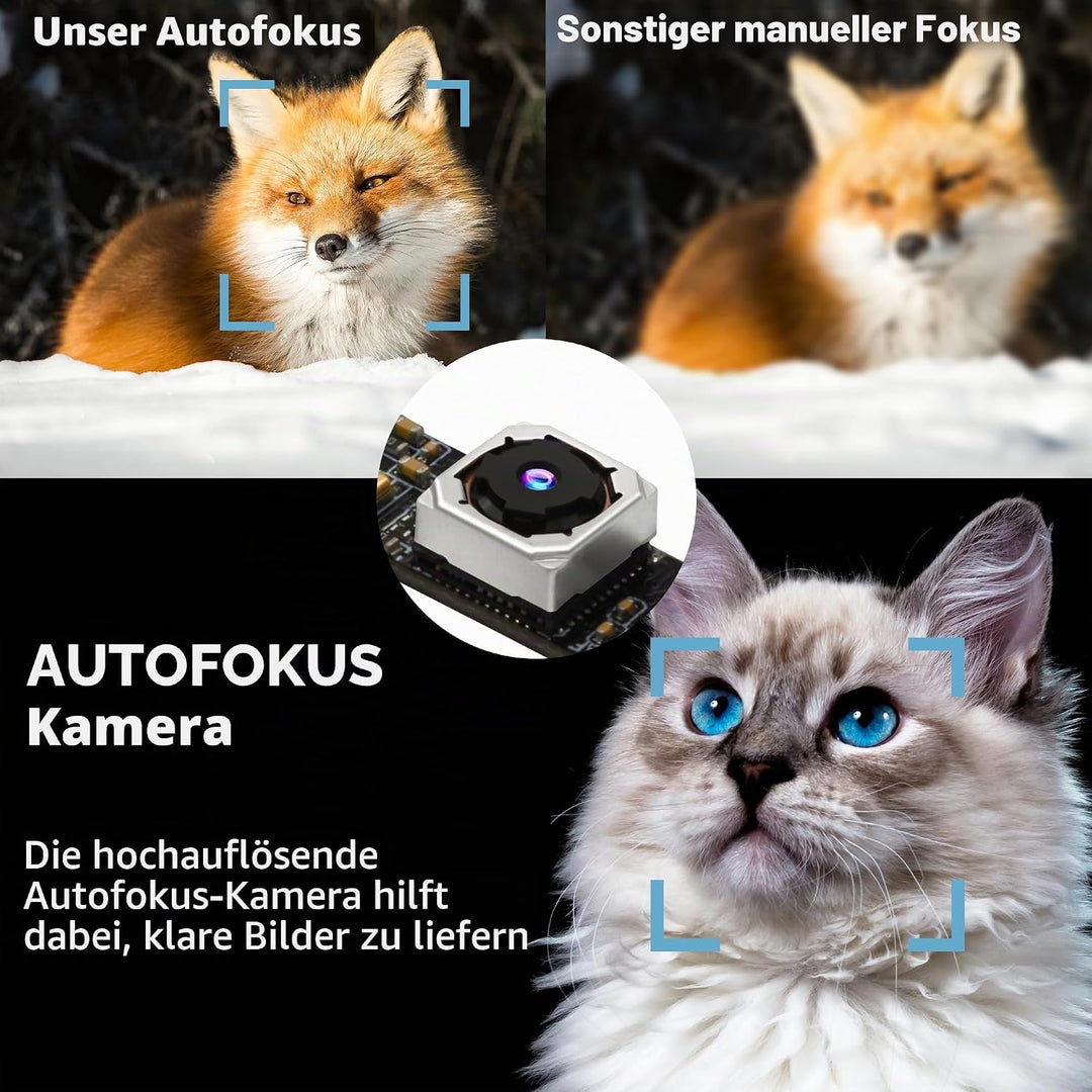 8MP USB Kamera modul mit Mikrofon, 4K 30fps Autofokus Webcam,lighburn Kamera für Laser gravuren,FOV