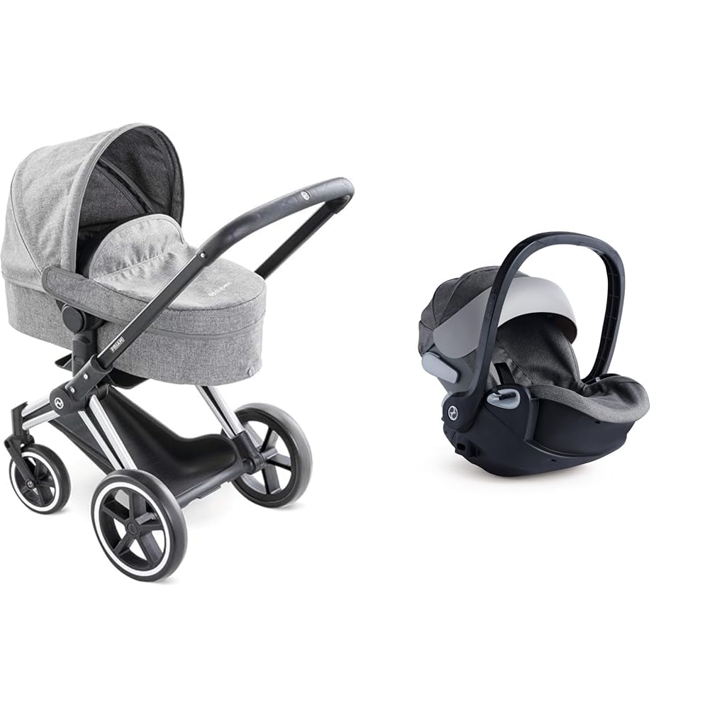 Corolle 9000140770 - Mon Grand Poupon Cybex Puppenwagen & 9000141390 - Cybex 2in1 Puppen Trageschale