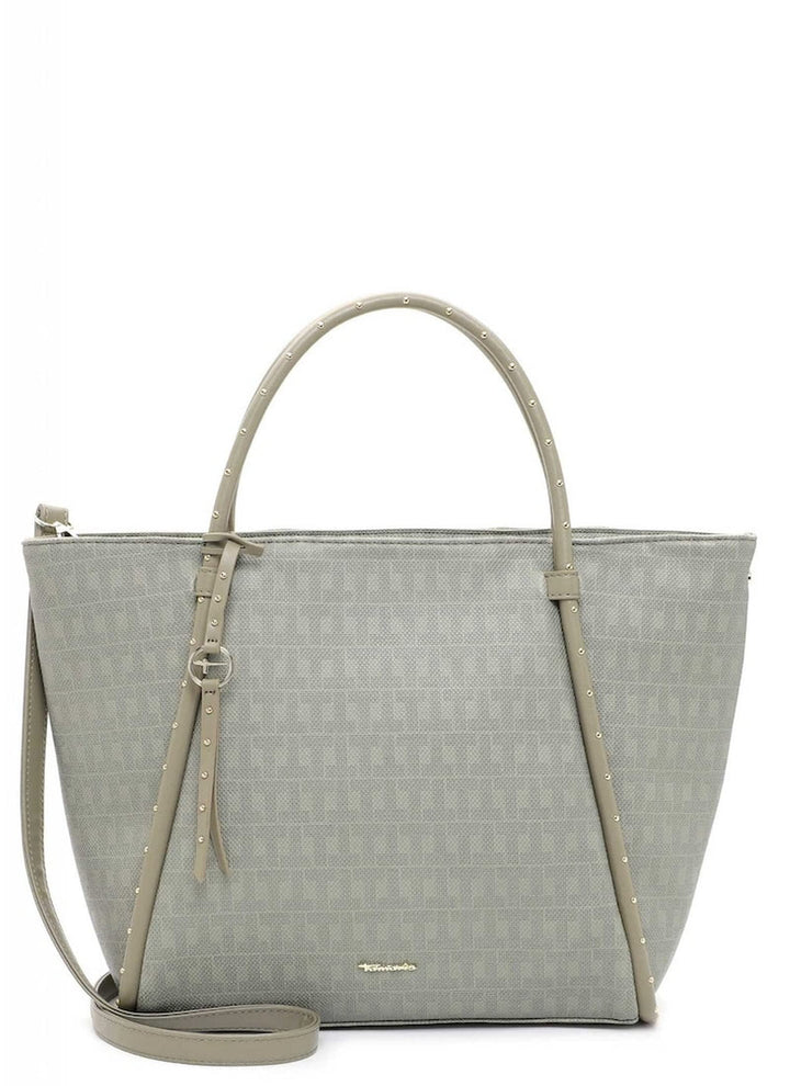 Tamaris Shopper Linn 32266 Damen Handtaschen Ornament Einheitsgrösse Khaki 910, Einheitsgrösse Khaki