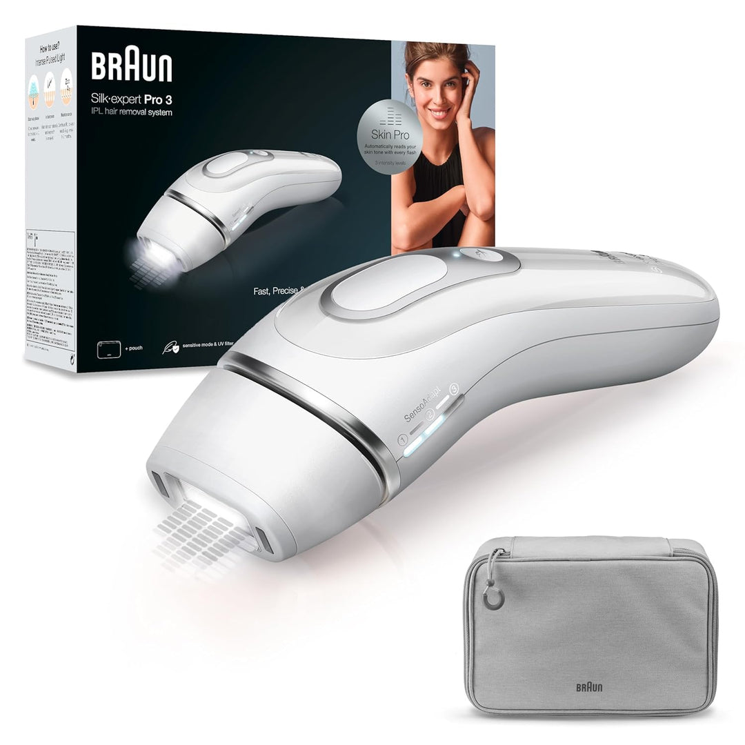 Braun IPL Silk Expert Pro 3 Haarentfernungsgerät Damen/Herren, sichtbare Haarentfernung, Designed In