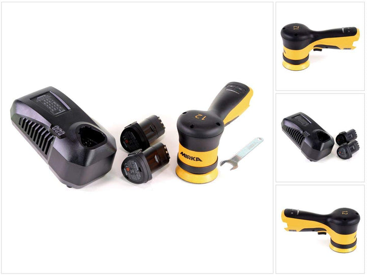 Mirka AROP-B 312 / Akku Poliermaschine/Ø 77mm / 4.000 – 7.000 U/min/max. 12V / inkl. 2.5Ah Akku / 12
