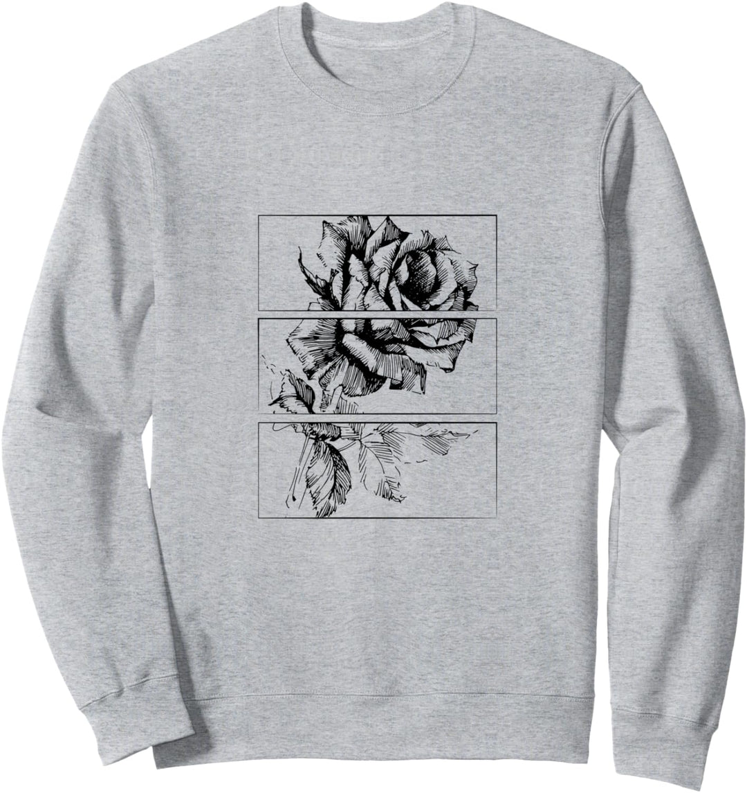Black Roses Aesthetic Clothing Soft Grunge Clothes Goth Punk Sweatshirt