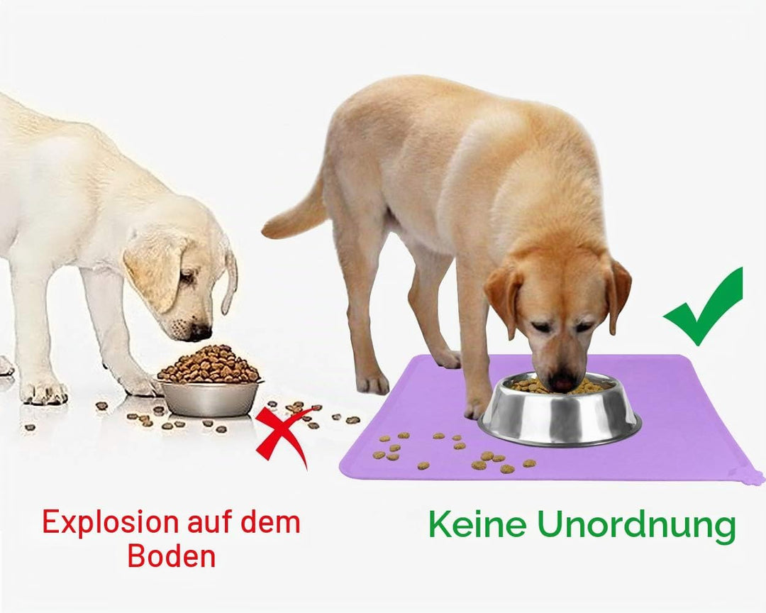 Joytale Napfunterlage für Hund und Katze, Silikon rutschfeste Hundenapf Matte für Hunde und Katzen,