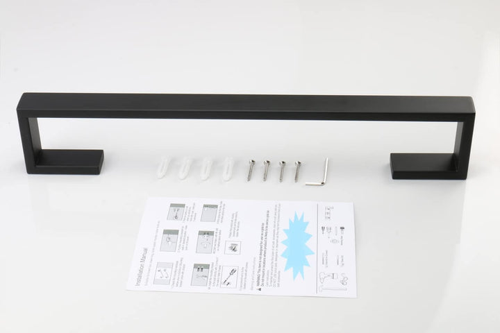 TocTen Badetuchhalter – quadratische Basis dicker SUS304 Edelstahl Handtuchstange für Badezimmer, Ba
