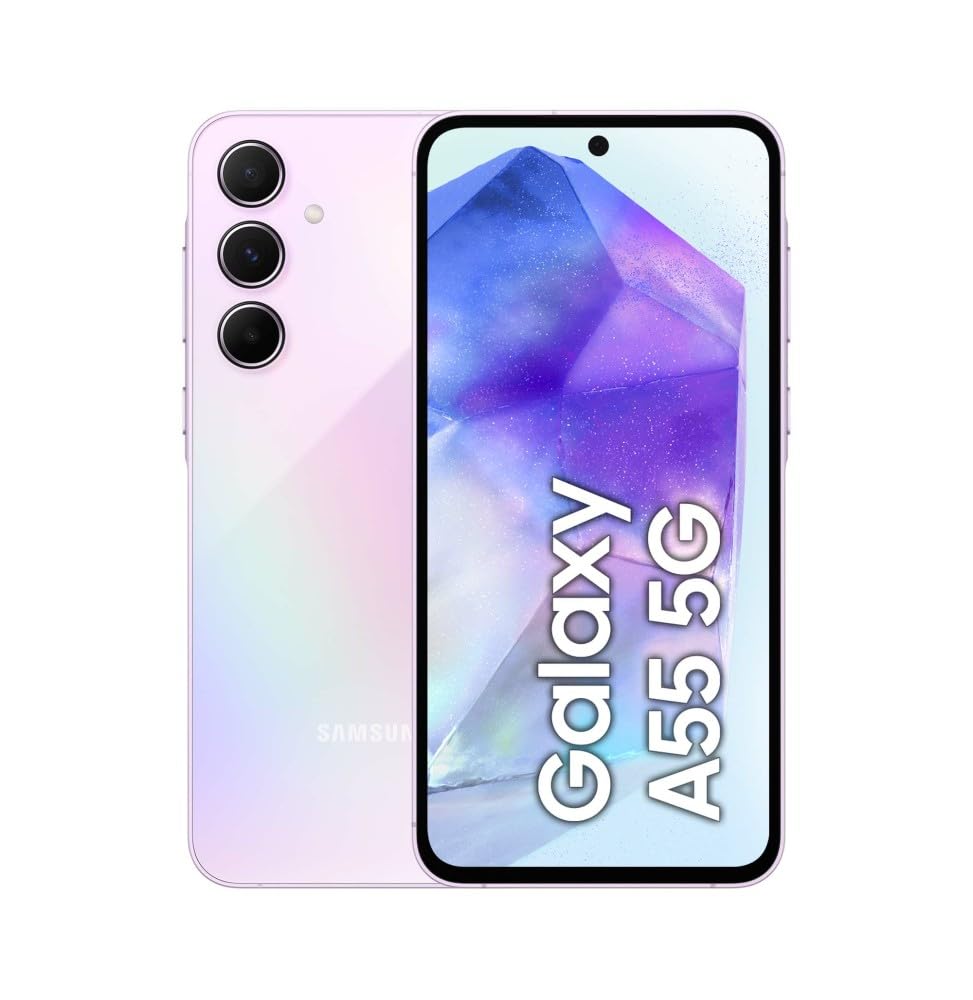 Samsung Galaxy A55 5G Smartphone, Android-Handy ohne Vertrag, 256 GB - 8 GB RAM, 50-MP-Kamera, Aweso