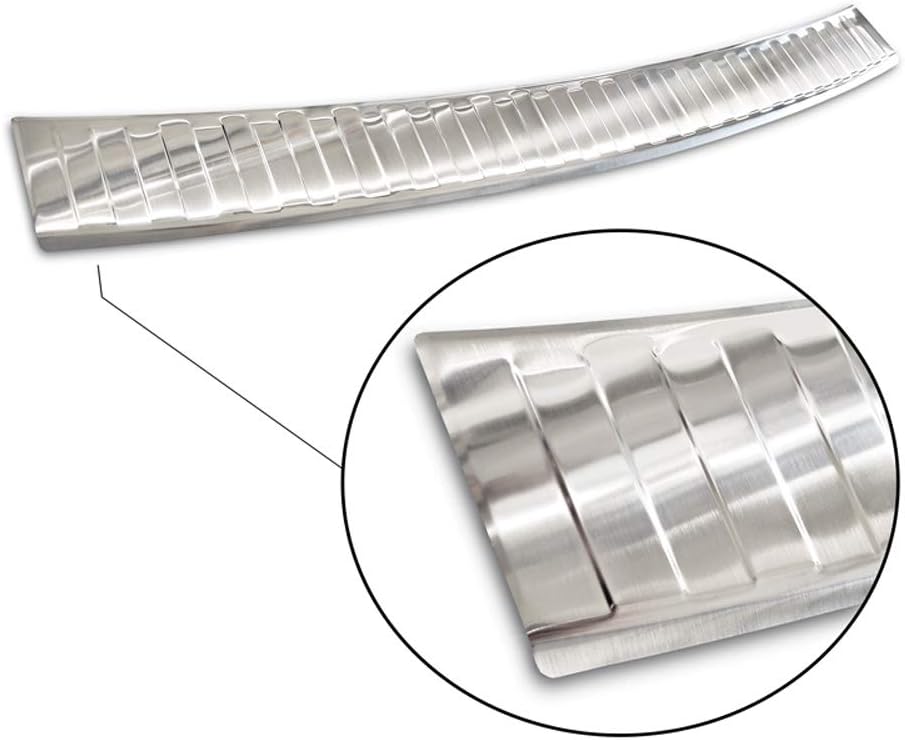 Avisa Edelstahl Heckstossstangenschutz kompatibel mit Porsche Cayenne II 2010-2014 & FL 2014- 'Ribs'