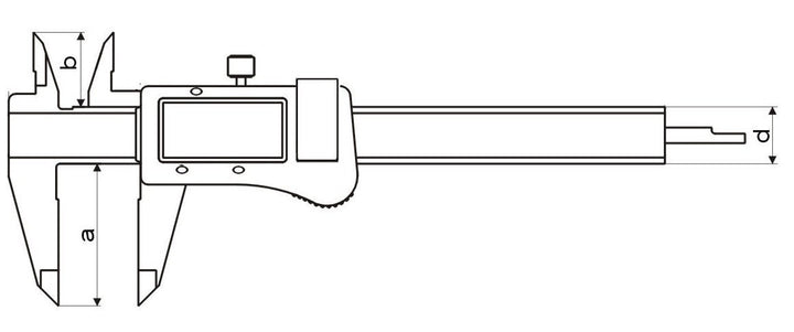 CNC QUALITÄT Digital Messschieber 150 mm DIN 862 - Metallgehäuse - kalibriert nach VDI/VDE/DGQ 2618