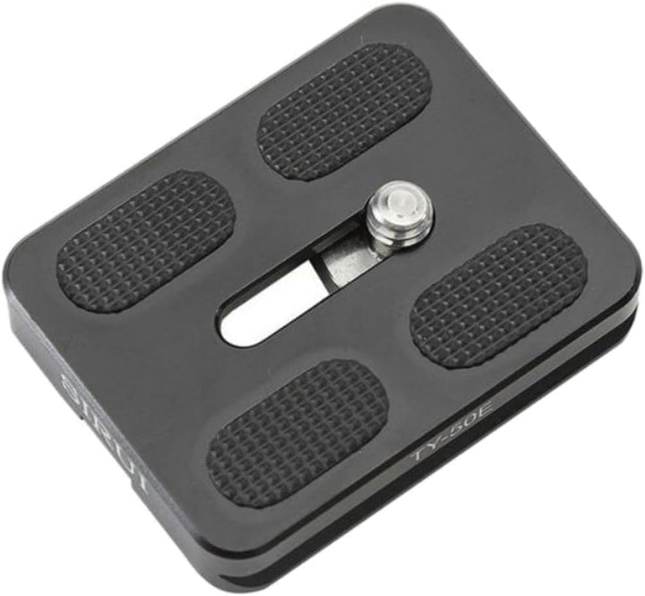 Sirui TY-50E Schnellwechselplatte (Alu, 1/4 Gewinde, geeignet für Sirui und Arca-Swiss) schwarz, TY-