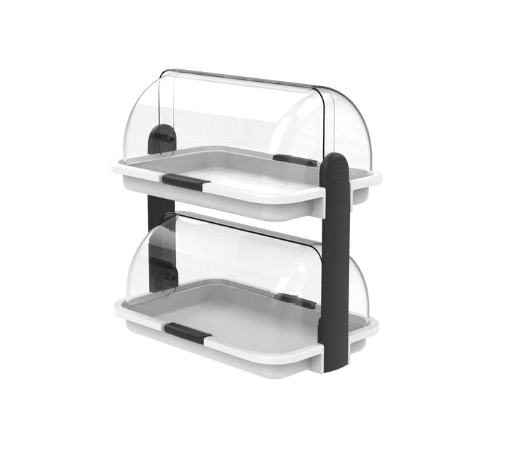 Biesse P 176/01 Mehrzweck-Brotkasten Doppelt, Plastic, weiss, 30x20x32.5 cm 30x20x32.5 cm Weiss, 30x