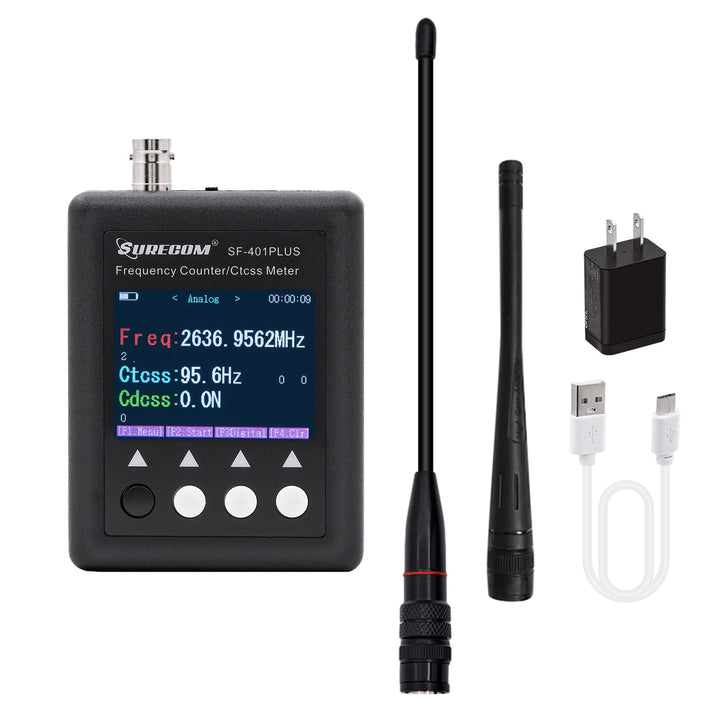 Gam3Gear Surecom SF401 Plus 27Mhz-3000Mhz tragbares Funk-Frequenzzähler-Messgerät mit CTCCSS DCS-Dec