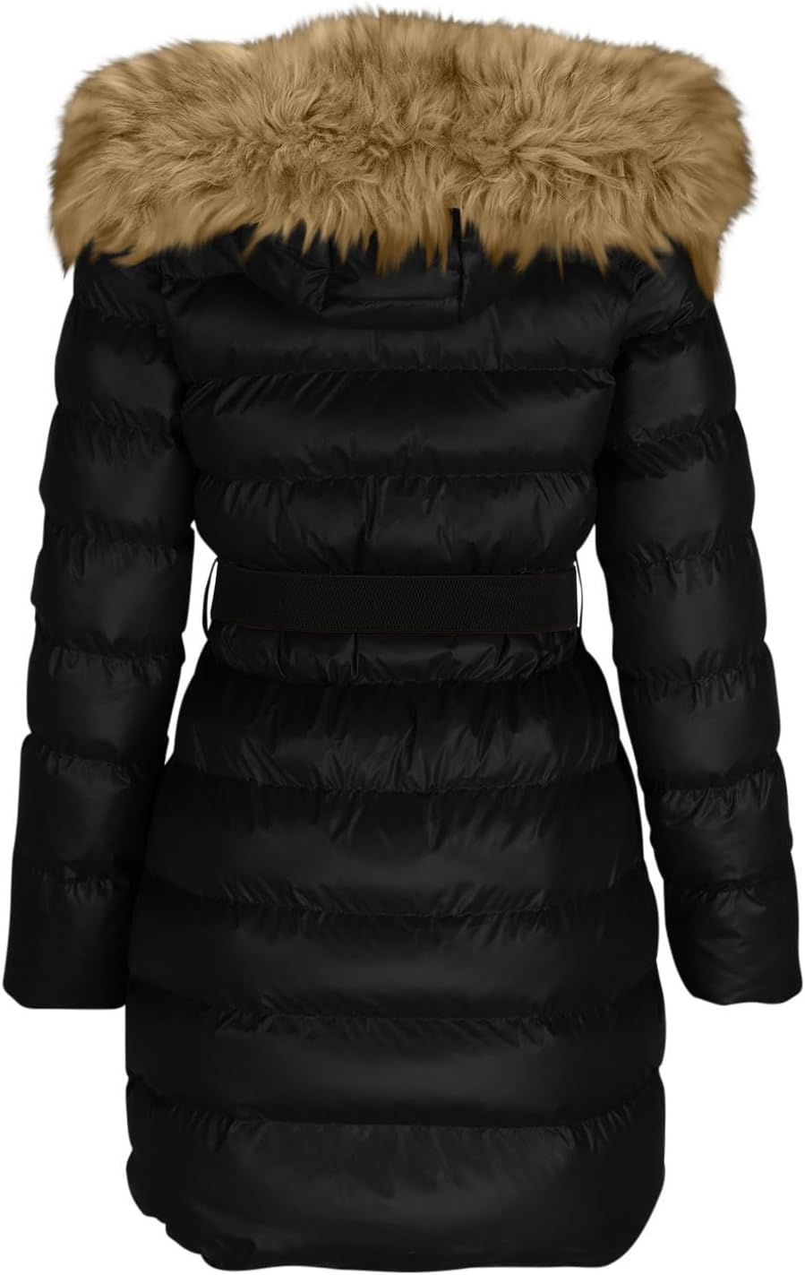 Awrvia Damen Jacke Steppjacke Warme Winter Übergangsjacke Gesteppt Stepp Wintermantel mit Gürtel Dau