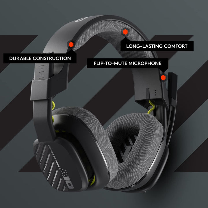 Astro A10 Gaming Headset Gen 2 Wired Headset - Over-Ear-Gaming-Kopfhörer mit Flip-to-Mute-Mikrofon,