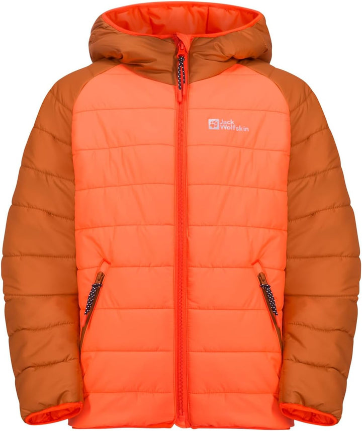 Jack Wolfskin Unisex Kinder Zenon K Jacket 116 fuzzy orange, 116 fuzzy orange