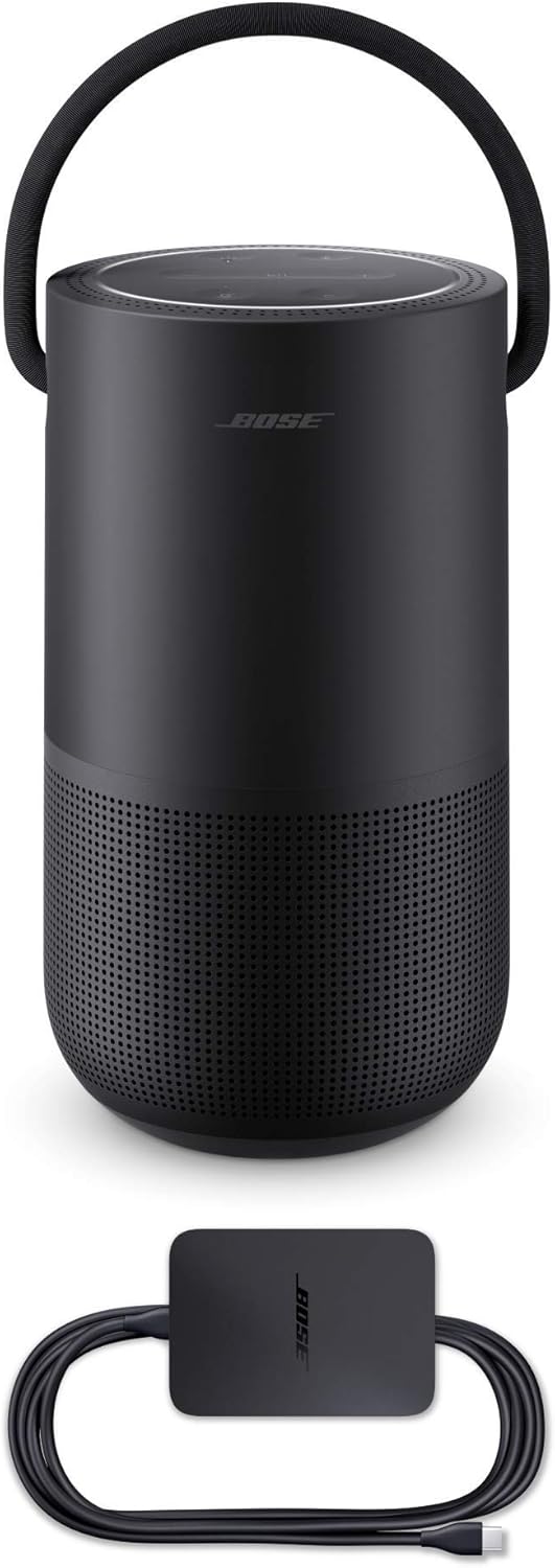 Bose Portable Smart Speaker – mit integrierter Alexa-Sprachsteuerung, in Schwarz, Schwarz
