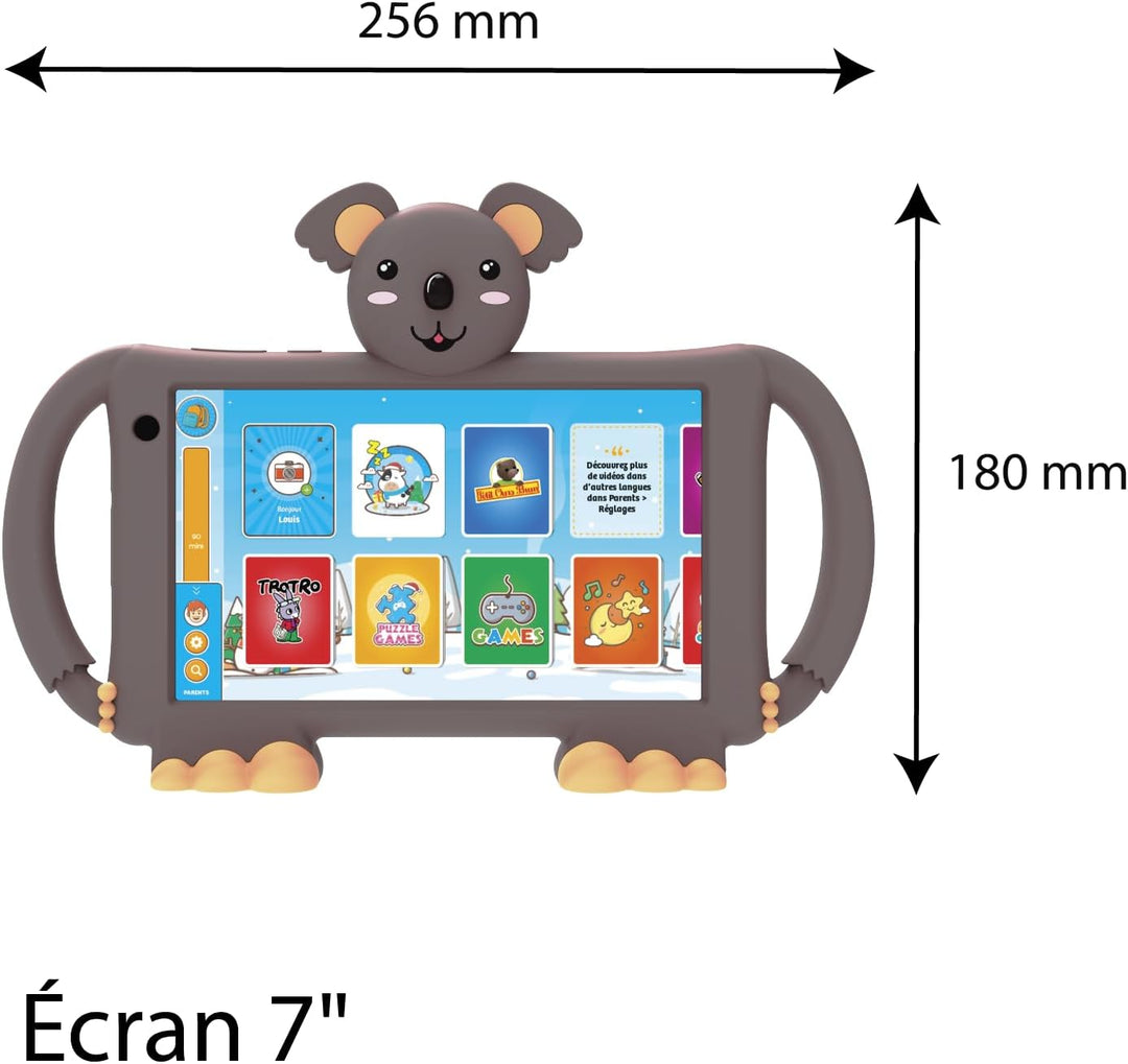 Logicom - Lern-Tablet mit Touchscreen für Kinder – Logikids 7 – 7-Zoll-Display – Kinder von 3 bis 8