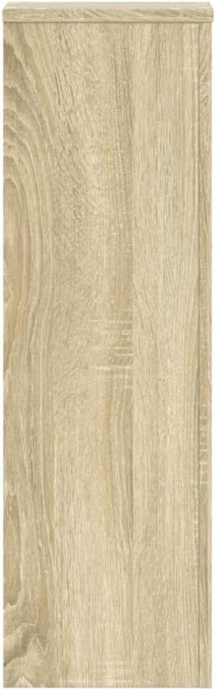 Pflanzenständer 2 STK. Sonoma-Eiche 25x25x80 cm Holzwerkstoff Pflanzenregal, Blumenregal Indoor/Outd