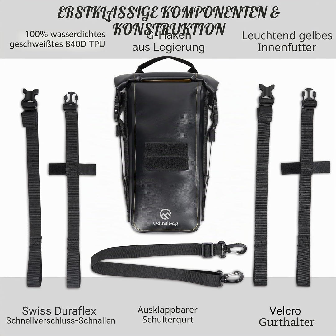 Odinsberg 3,5L wasserdichte Motorrad Hecktasche und Sturzbügel Tasche 3.5L, 3.5L