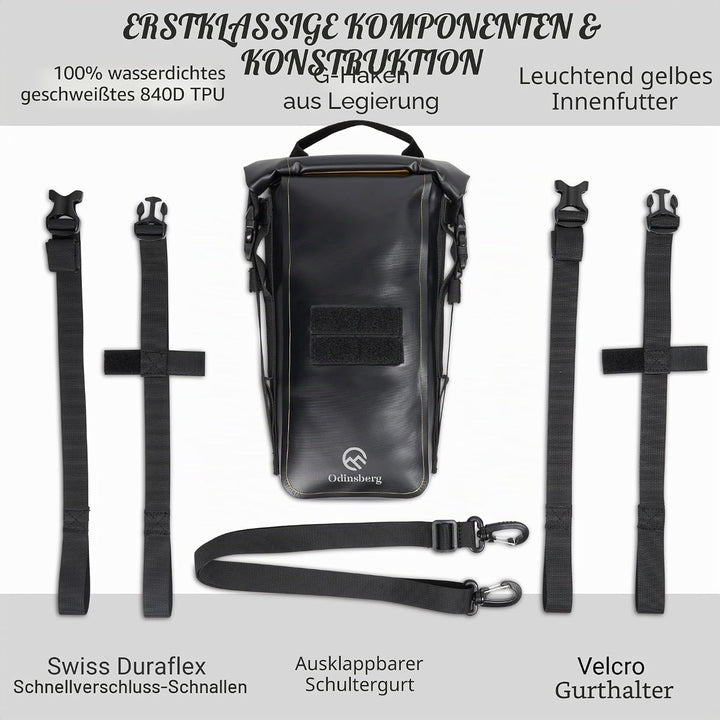 Odinsberg 3,5L wasserdichte Motorrad Hecktasche und Sturzbügel Tasche 3.5L, 3.5L