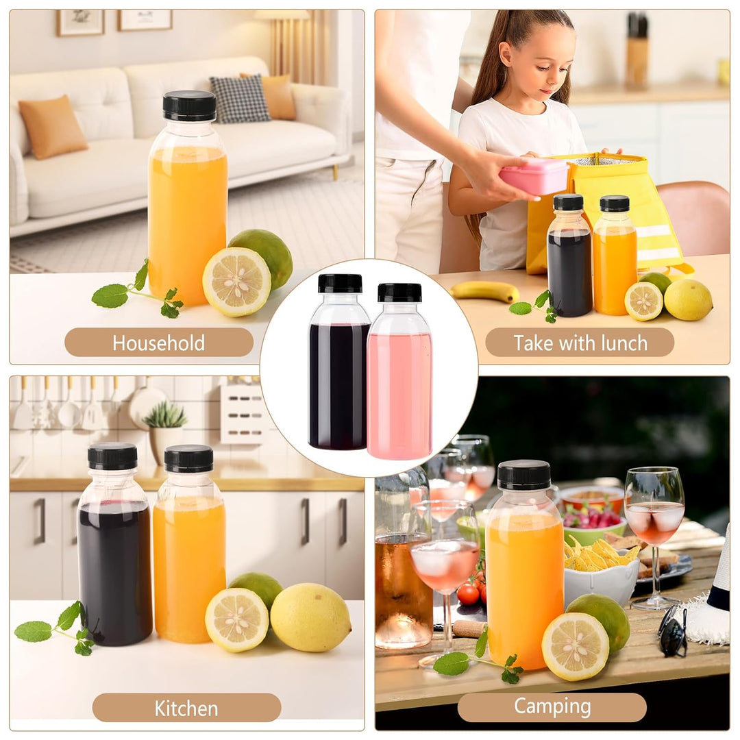 YBCPACK 12 Stück 450ml Hitzebeständig Plastikflaschen Zum Befüllen, Spülmaschinenfest, PP Kunststoff