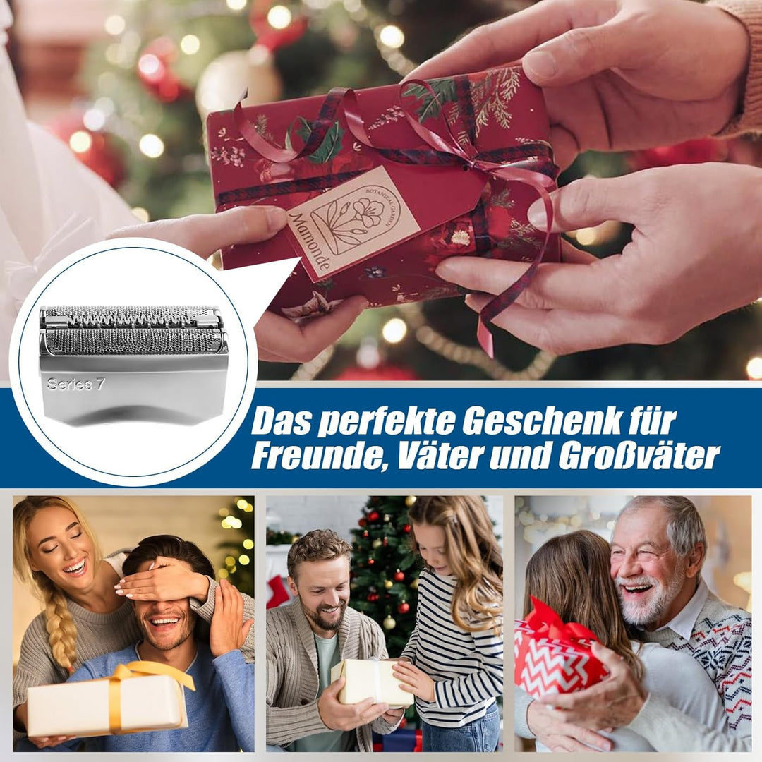 70S Series 7 Ersatzscherköpfe, kompatibel mit Braun S7 Ersatzkopf Nass und Trocken, 70s Klingen für