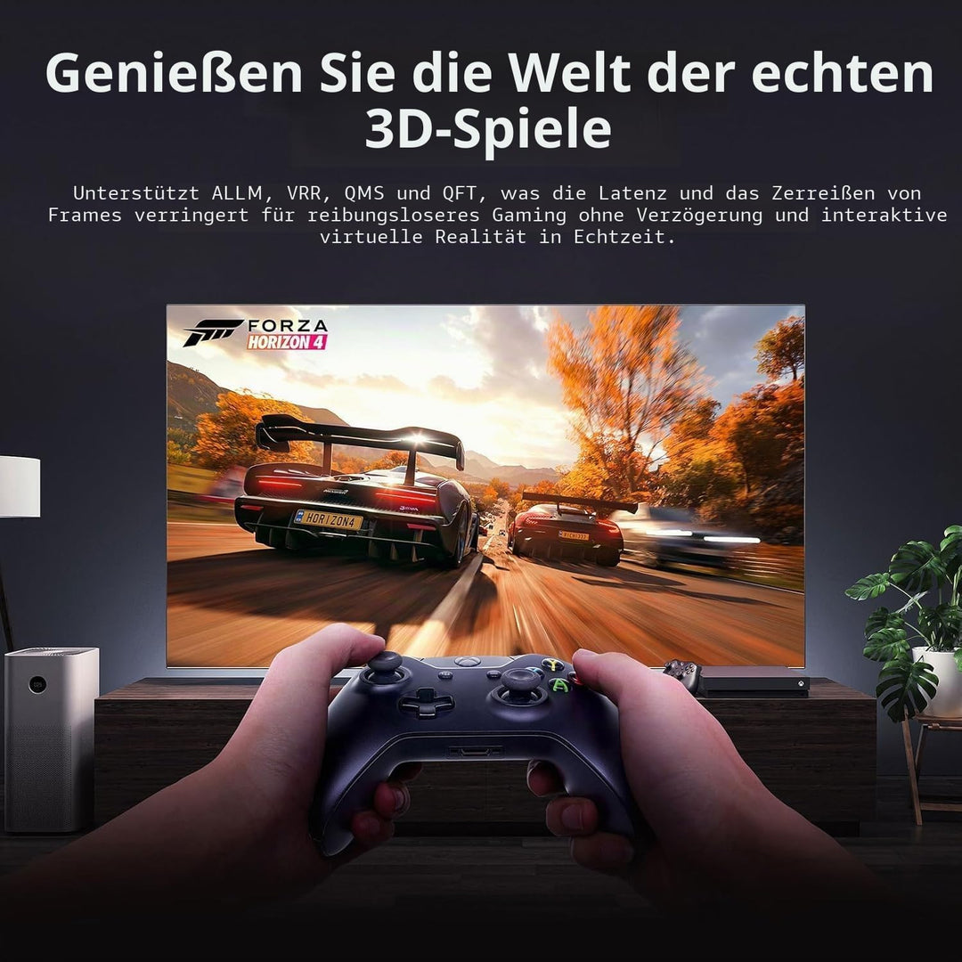 8K HDMI Glasfaserkabel 30M 48Gbps Super hohe Geschwindigkeit AOC Lichtleit 2.1 Kabel HDR eARC Dolby