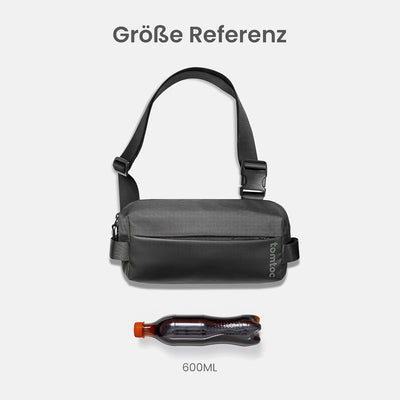 tomtoc Kompakt Sling Bag, 4L Minimalistisch Brusttasche Umhängetasche Schultertasche für Herren und