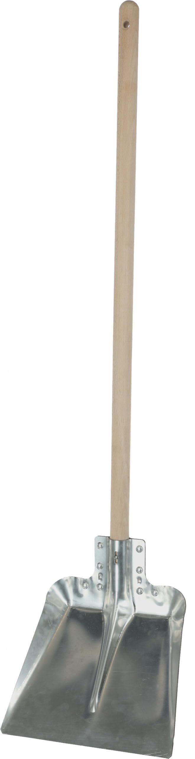 Kerbl Aluschaufel Mini, Aluminium mit Buchenstiel 90 cm, Länge 107 cm - 29714