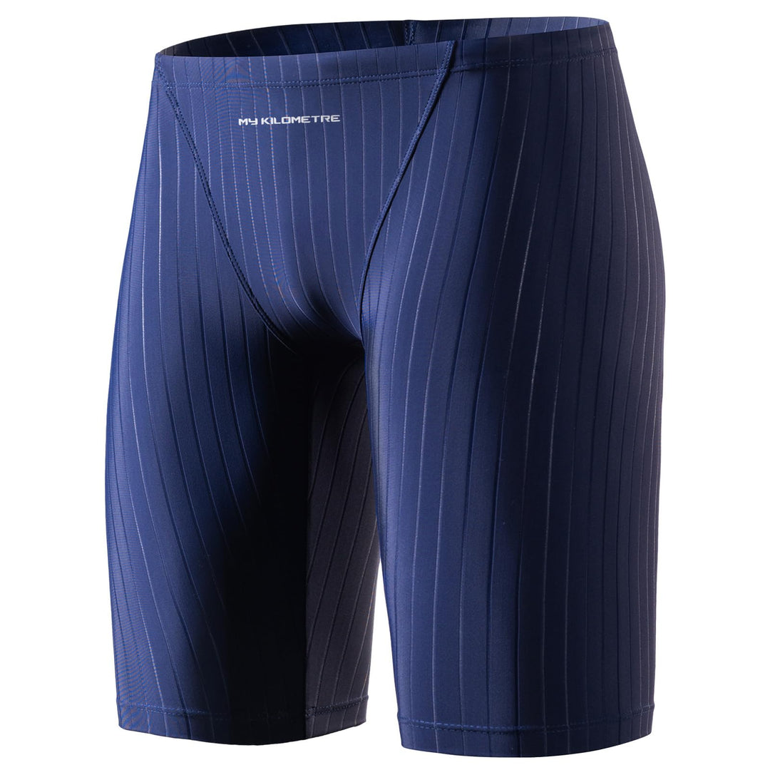 MY KILOMETRE Herren Jammers Lang Badehose Schwimmen Badeanzug Jammer Reines Blau S, Reines Blau S