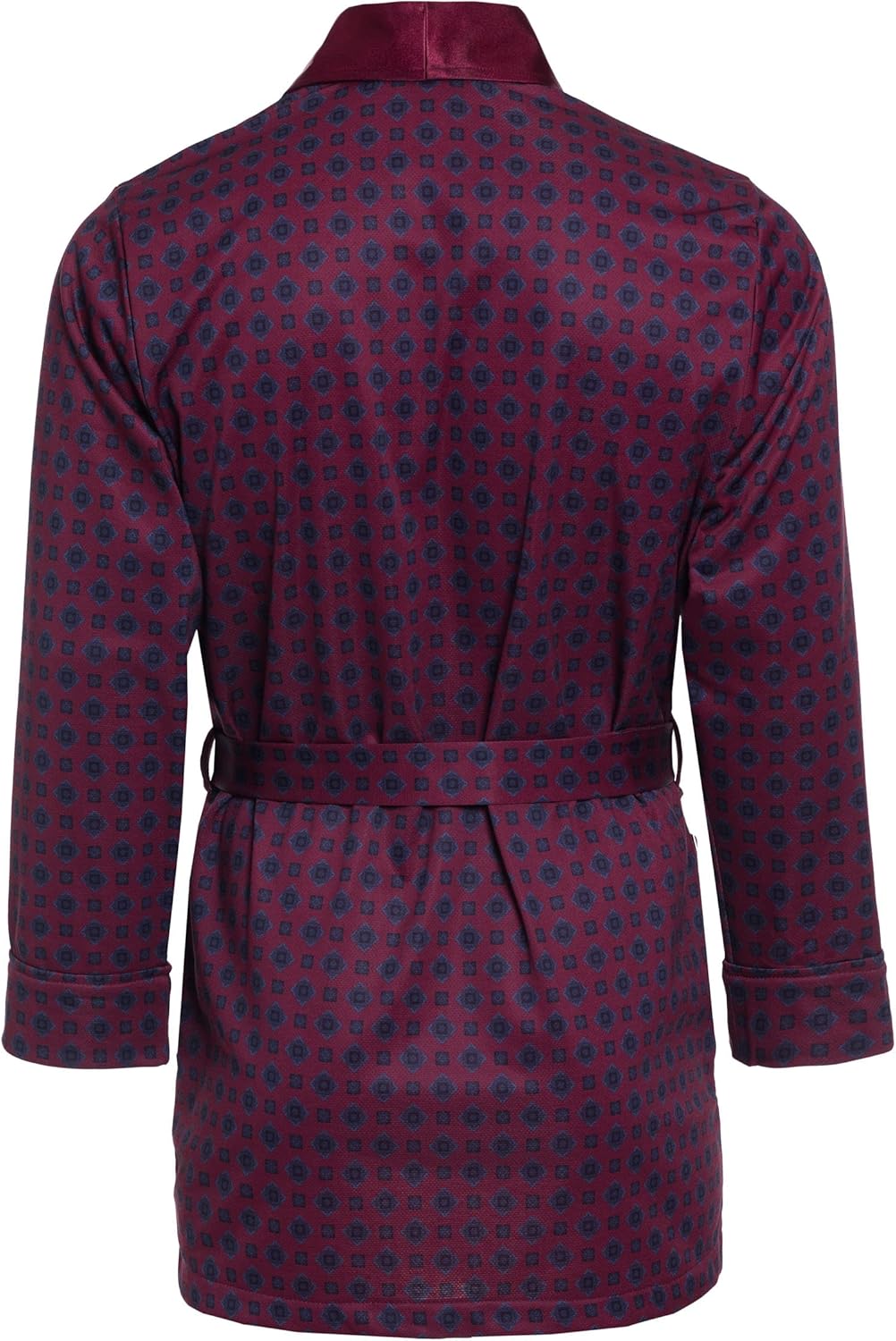 Herren Morgenmantel - Revise Brais RE-503 - Kurz - Dünn und leicht L Bordeaux rot 31, L Bordeaux rot