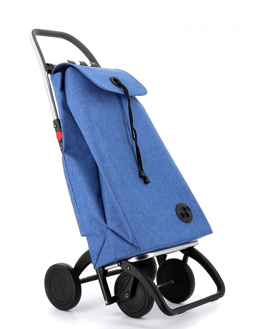 Klappbarer Einkaufstrolley Rolser I-Max Tweed 4 Räder - Blau 4 Räder Zusammenklappbar Blau, 4 Räder