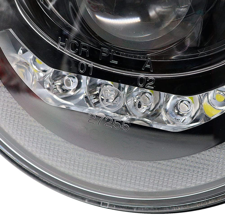 AUTO-STYLE Satz LED Scheinwerfer kompatibel mit Land Rover 90/110 & Defender - Schwarz